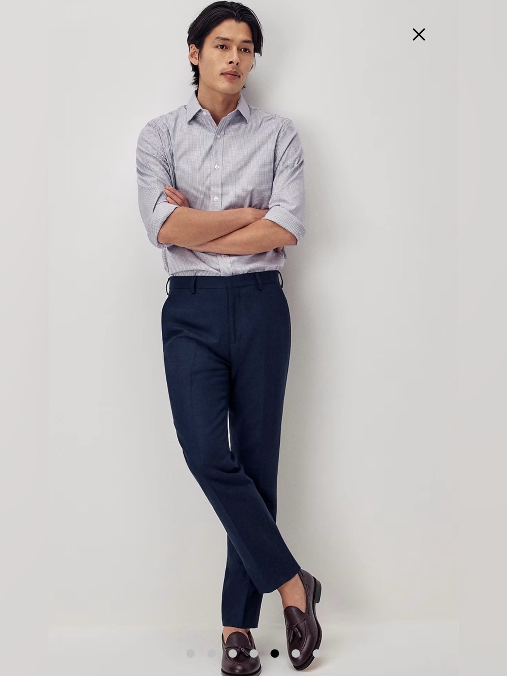 J. CREW Ludlow Slim-fit suit pant in Italian wool in Navy Size 33 NWT $250 43966